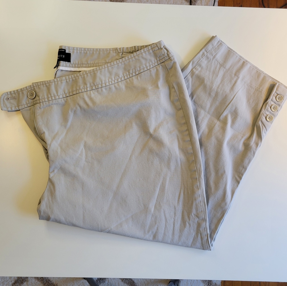 Tan/Khaki The Perfect Skimmer Pant from Talbots Woman Sz 20W
